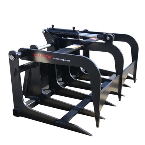 grapple mini skid steer|mini skid steer fork attachment.